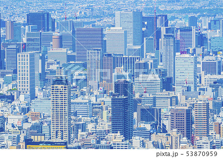 大阪　都市景観　ビル群　　　　　　　　　　　　　 53870959
