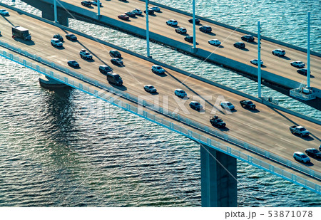 Aerial view of the Bay Bridge in San Francisco 53871078