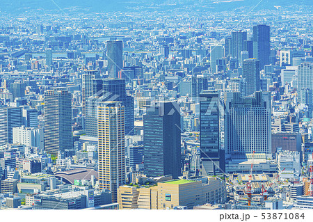 大阪　都市景観　ビル群　　　　　　　　　　　　　　　 53871084