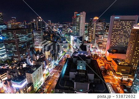 《大阪府》大阪中心街・都市夜景 53872632