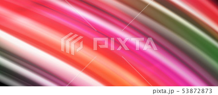 Fluid liquid color wave lines, glowing colorful light effect, abstract composition template Fluid liquid color wave lines, glowing colorful light effect, abstract composition template 53872873