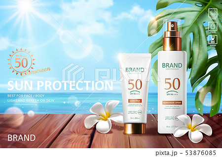 Sunscreen product ads Sunscreen product ads 53876085