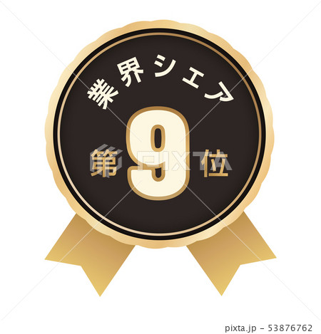 業界シェアランキング　9位 53876762
