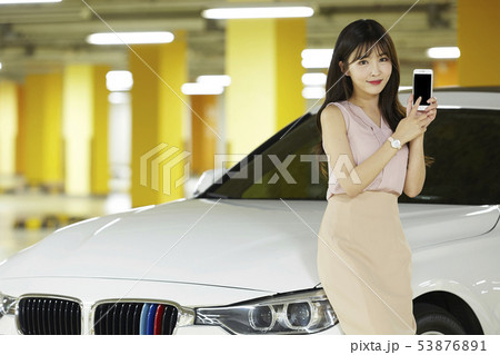 自動車 ビジネスウーマン ビジネス 53876891