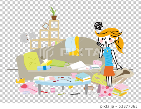 散らかった部屋 散らかった部屋 53877363
