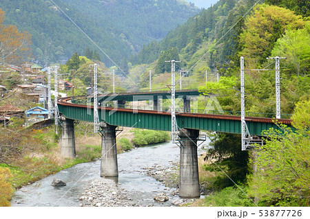 第六水窪川橋梁の写真素材