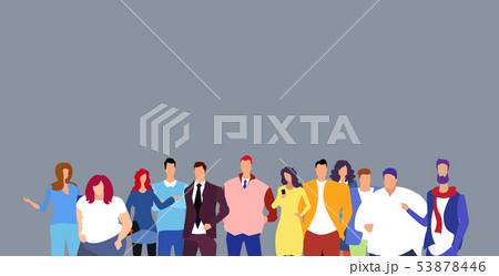 group of businesspeople people standing together diverse men women businesspeople colleagues 53878446