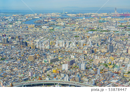 大阪　都市景観　西成区　住之江区方面 53878447