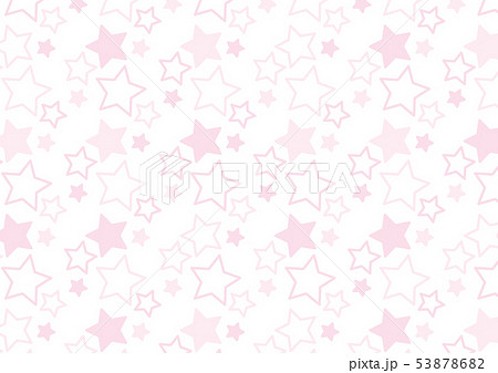 星柄の背景 白 ピンク色 のイラスト素材