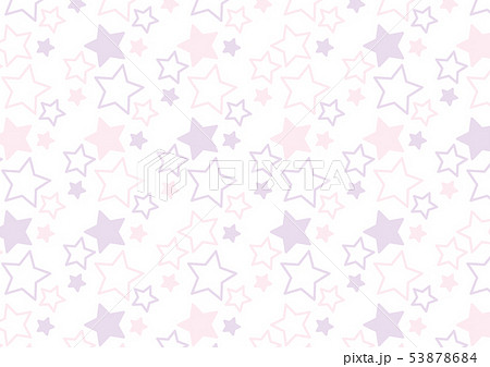 星柄の背景 白 ピンク色 紫色 のイラスト素材