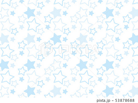 星柄の背景 白 水色 のイラスト素材