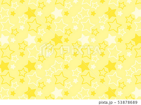 星柄の背景 黄色 のイラスト素材