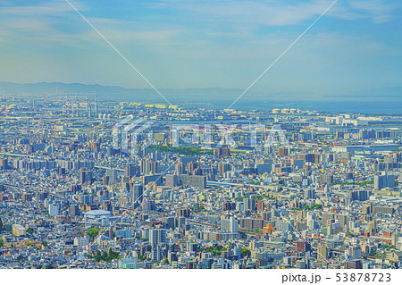 大阪　都市景観　堺、泉大津方面 53878723