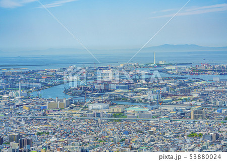 大阪　都市景観　浪速区、中央区方面　　　　　　　　　　　　　 53880024