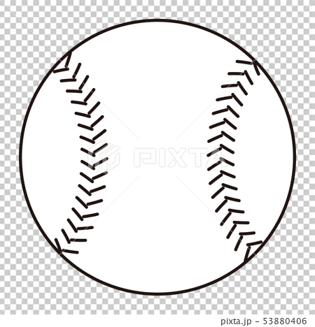 野球のボール Baseball Ball イラスト ぬりえのイラスト素材