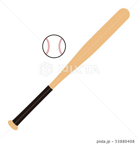 野球のバットとボール Baseball Bat Baseball Ball イラストのイラスト素材