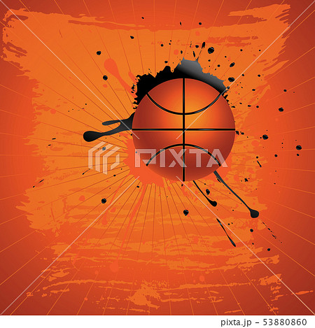 Grunge Basketballのイラスト素材