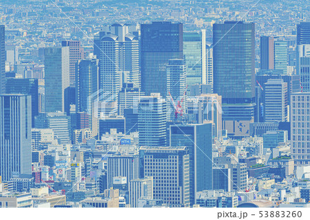 大阪　都市景観　北区、中央区方面　　　 53883260