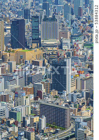 大阪 都市景観 浪速区、中央区方面 大阪 都市景観 浪速区、中央区方面 53884312