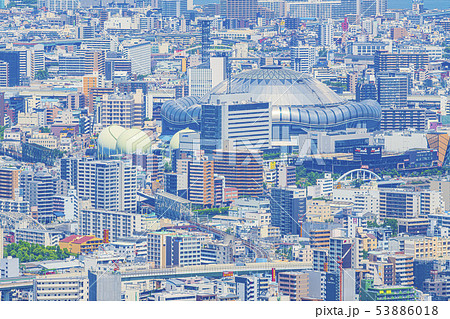 大阪　都市景観　大阪ドーム　 53886018