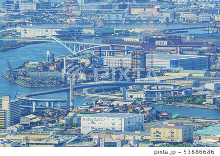大阪 都市景観 住之江区方面 大阪 都市景観 住之江区方面 53886686