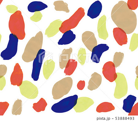 シームレス パターン テキスタイル 抽象 絵の具のイラスト素材