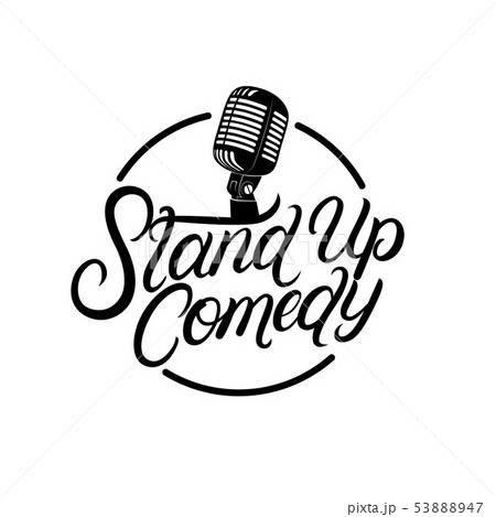Stand up comedy hand written lettering 53888947