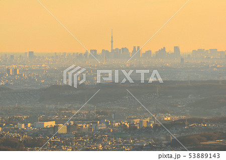 朝焼け　東京 53889143