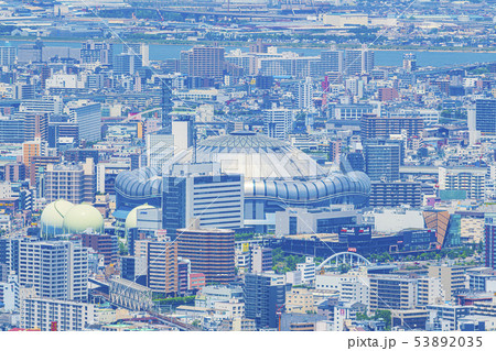 大阪　都市景観　大阪ドーム 53892035