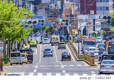 大阪　都市景観　あべの筋 53892385