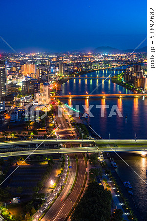 《新潟県》新潟市都市風景・夜景 53892682