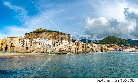 Cefalu, medieval village of Sicily island, Italy Cefalu, medieval village of Sicily island, Italy 53895909