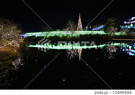 冬景色　クリスマスイルミネーション 53896888