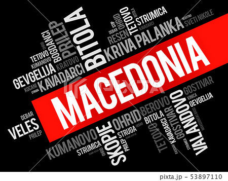 Republic of Macedonia, word cloud collage 53897110
