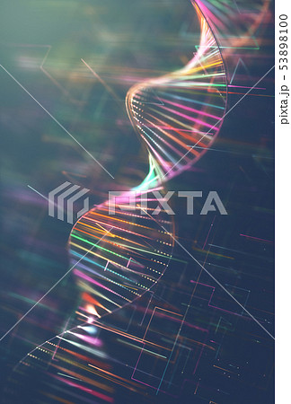 DNA Genetic Code Colorful 53898100