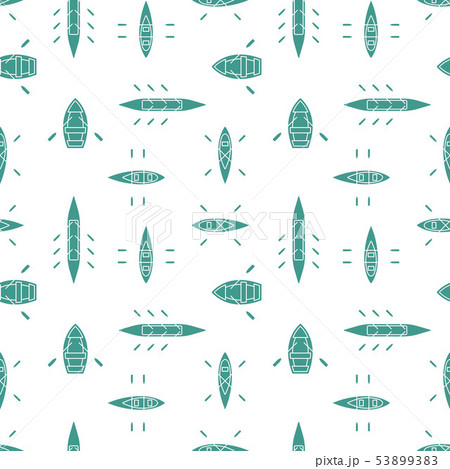 Boats silhouettes seamless pattern 53899383