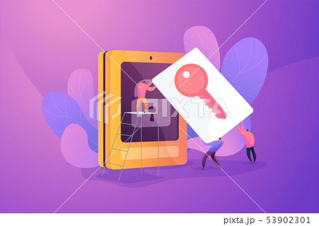 Security access card vector illustration. 53902301