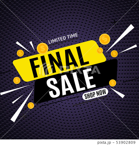Final sale banner poster. Vector illustration 53902809