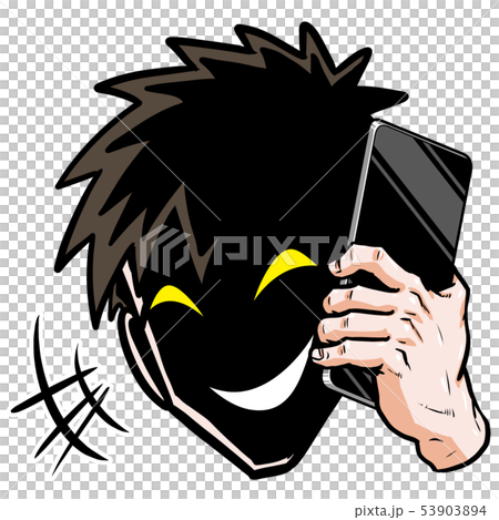 怪しい男のイラスト素材