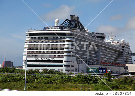那覇クルーズターミナル　MSC SPLENDIDA　スプレンディダ 53907814