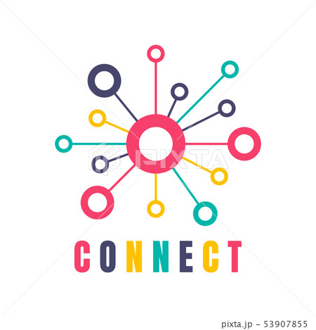 Creative connection icon logo design made Creative connection icon logo design made 53907855