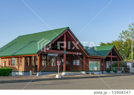 駅前風景　鵡川駅 53908147