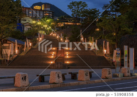 伊香保温泉 石段 夜景 伊香保温泉 石段 夜景 53908358