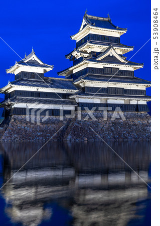 《長野県》松本城・夜景 53908464