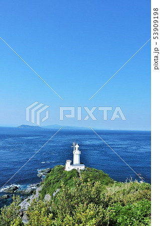 四国 愛媛県 青空と青い海の佐田岬 四国 愛媛県 青空と青い海の佐田岬 53909198