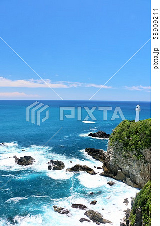 四国 高知県 青空の足摺岬 四国 高知県 青空の足摺岬 53909244