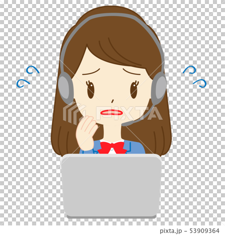 Female Student High School Girl Online Class Female Student High School Girl Online Class 53909364