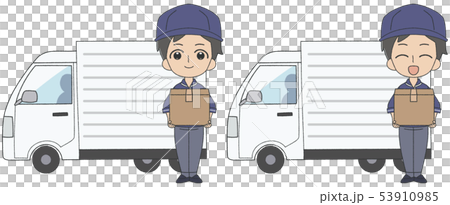 作業員 男性 トラック 作業員 男性 トラック 53910985