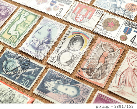 古切手 外国切手 チェコスロバキアの写真素材 [53917155] - PIXTA