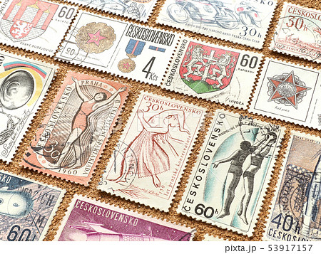 古切手 外国切手 チェコスロバキアの写真素材 [53917157] - PIXTA